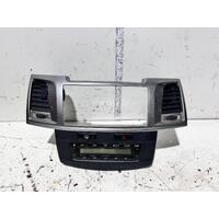 Toyota Hilux AC/Heater Controls 3 Plug Type KUN GUN TGN 07/2011-08/2015