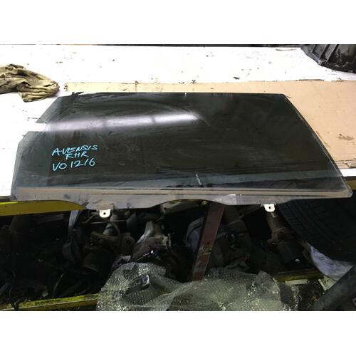 Toyota Avensis Right Rear Door Glass ACM20 12/2001-12/2010