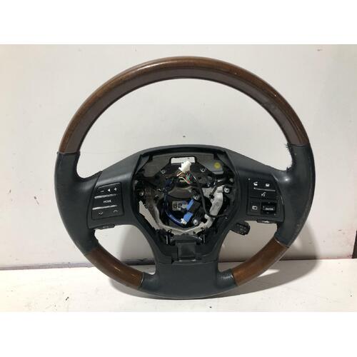 Lexus RX SERIES Steering Wheel AL10 Leather 12/08-05/12 Woodgrain