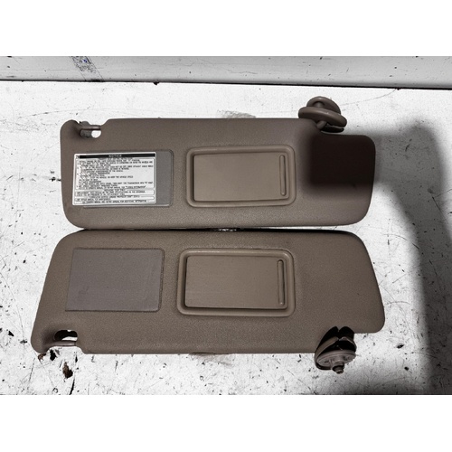 Toyota Prado Sun Visors Pair Tan GRJ120 02/2003-10/2009