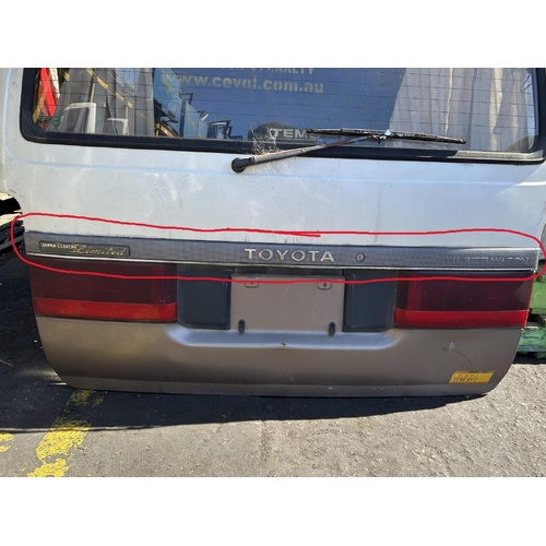 Toyota Hiace Super Custom Centre Tailgate Light LH100 1989-1993