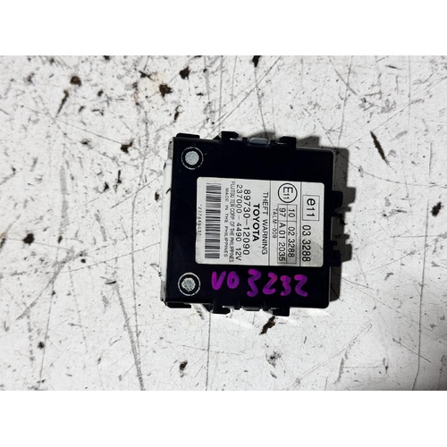 Toyota Corolla Theft Warning Module ZRE152 03/2007-12/2013