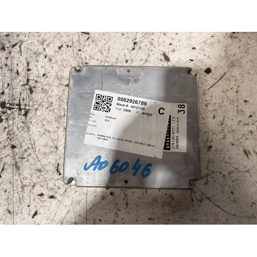 Toyota Corolla ECU 89661-12C90 1ZZ-FE 1.8L ZZE122 12/2001-06/2007