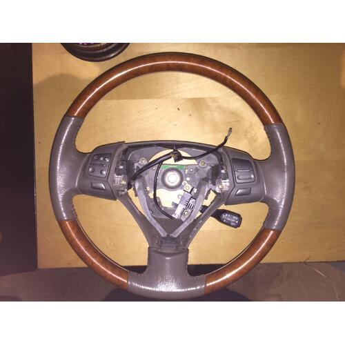 Lexus ES300 MCV30 Steering Wheel Leather/Wood 08/04-12/05